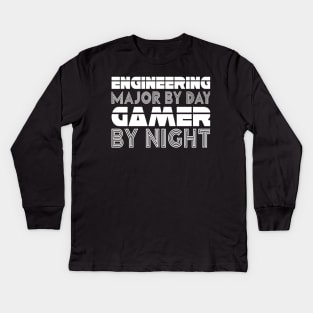 Engineer Gaming Funny Video Games Gifts for Nerd gamers Kids Long Sleeve T-Shirt